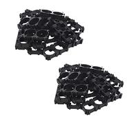 Prterver 40x 18650 Lithium Battery Double Holder Bracket for DIY Cell Pack Black