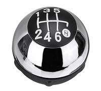 Prterver 6 Speed Gear Stick Shift Lever Knob Manual Transmission 55344048 for 500 2012-2018 Bright Silver
