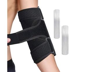 Prterver Adjustable Night Splint for Cubital Tunnel& Ulnar Nerve-Elbow Brace-for Tennis Elbow, Tendonitis Nerve Pain Relief