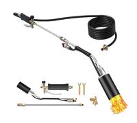 Prterver Burner Flame Control Propane Torch, Turbo Trigger Blow Torch, Flame Thrower for Garden Weed Burning