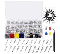 Prterver Car Electrical Wire Terminal Pin Connector Kit Terminal Pin Connectors Kit Auto Terminals Wire Pins Connectors Kit
