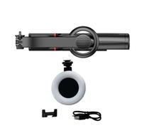 Prterver Magnetic Live Broadcast Bracket Bluetooth Photo Tripod Wireless Bluetooth Selfie Stick with Small Round Light