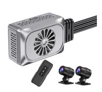 Prterver Motorcycle Camera Set WiFi No Screen Ultra HD 2K + 2K GPS Motocycle DVR 1440P Dual Lens Waterproof Moto Dash Cam Recorder Set