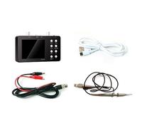 Prterver SCO2 Dual Channel Digital Oscilloscope 50M Sampling Rate 10Mhz Analog Bandwidth One Key AUTO Anti Burning Black Set 2