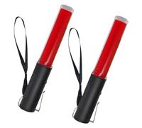 Prterver Traffic Batons, Traffic Control Stick,Safety Light Batons, Signal Batons for Parking and Airports, Easy Install 26CM, 2pcs