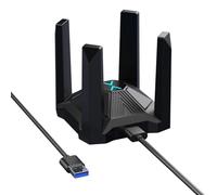 Prterver USB 3.0 Driver-Free WiFi 6 Wireless Network Card AX1800M Dual-Band 5G USB WiFi Adapter Computer Receiver Transmitter for Win8/10/11