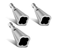 Prterver Wire Twister Tool for Drill, 3Pcs Stainless Steel Hex Shank Cable Wire Twisting for Electrical Power Drill Drivers Tools Easy Install Easy to Use