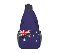 PRTYABS Cute Flag Sling Backpack Multipurpose Crossbody Sling Bag Travel Hiking Crossbody Shoulder Bag Backpack, Australia Flag__uh1038, One Size