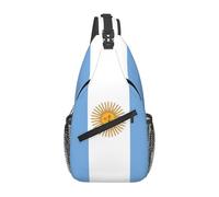 PRTYABS Cute Flag Sling Backpack Multipurpose Crossbody Sling Bag Travel Hiking Crossbody Shoulder Bag Backpack, Argentina Flag __Uh1026, One Size, Classic