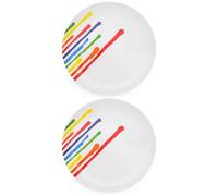 Prue Leith Set of 2 Inky Drips Dinner Plate 28cm BlissHome Multi One Size
