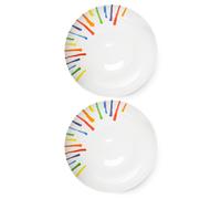 Prue Leith Set of 2 Supper Bowl Inky Drips 21cm BlissHome Multi One Size
