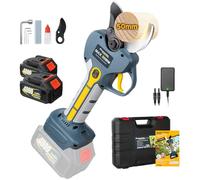 Prunarbo Electric Secateurs Cordless Pruning Shears 50MM 18V Brushless 2x4.0Ah Battery LCD Display Screen Garden Tools, Secateur Compatible with Makita Batteries (PR-E50)