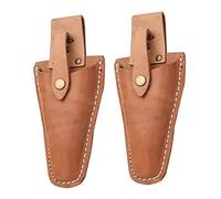 Pruner Holster Leather Hand Pruner Sheath Garden Pliers Scissors Holder with Snap 2PCS pruner holster, pruner sheath, hand pruner holder, leather pruner sheath, garden tool holster