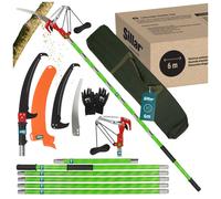 Pruning saw garden saw tree cutter telescopic 2 to 6 m 6 segments 2-in-1 set ...