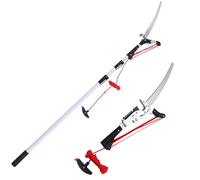 Pruning Saw， Professional Telescopic Tree pruners with SK5 Cutting Blade Pole Saw Lopper Long Reach Pruning(6m/19.6ft,4m/13ft)