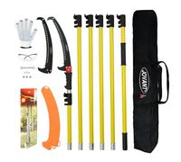 Pruning Saw with Extension Pole 6m,Telescopic Branch Adjustable Length,Professional Telescopic Branch with Saw Sleeve,Carrying Bag for High Branches, Thick Branches and Bypass