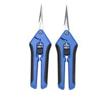 Pruning Shears, 2 Pcs Garden Shears Pruning Shears Gardening Hand Pruner with Straight Curve Stainless Steel Blades for Plants