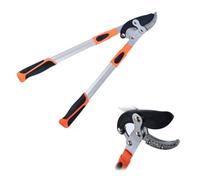 Pruning Shears, Ratchet Gardening Shears with Rust-Resistant Steel and Non-Slip Handles for Easy Cutting and Plant Care, Ergonomic Design for Comfort