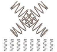 Pruning Shears Stainless Steel Wire Part 10pcs Replacement Springs | Black Polished Finish, Restores Spring Return, for Hand Pruners and Wire Cutters in Yard Work