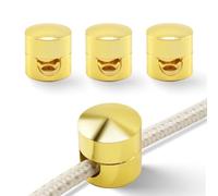 PRUNLLA Cord Anchors for Desk Organization, Cable Holders Lamp Hook for Fabric Electrical Cord, Cord Clips for Home Decor, Office, Nightstand | Multi-Function, Modern (Gold)