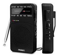 PRUNUS J-166 Portable Radio AM FM, Battery Operated Radio