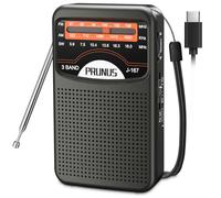 PRUNUS J-167 AM/SW/FM Small Radio Portable with Rechargeable Battery