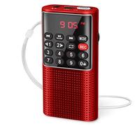 PRUNUS J-328 Small Radio Portable Rechargeable FM Radio,MP3 Radio