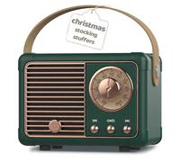 PRUNUS J-999 Mini Retro Bluetooth Speaker with FM Radio,Rechargeable