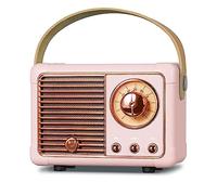 PRUNUS J-999 Mini Retro Bluetooth Speaker with FM Radio,Rechargeable