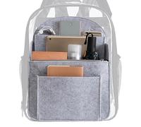 Pruojhw Backpack Organizer Insert, Backpack Organizer | Portable Felt Storage Bag - Travel Backpack Insert, Backpack Organizer Liner with Multi Pockets for