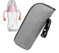 Pruojhw Bottle Warming Bag - Baby Bottle Carry Bag, Thermal Cover for Feeding Cups for On the Go Car Kita Picnic Nursing Mothers Daily Use, gray, see description, See description
