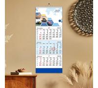 Pruojhw Calendar for the year 2026, diary with 3 months overview, calendar vertical display, for family, friends, kitchen, bedroom, apartment and art studio