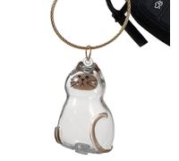 Pruojhw Cat Hair Storage Bottle, Portable Cat Hair Storage Tin with Hanger, Pet Supplies for Storing Memories for Home, Family, Friends, Car, Travel