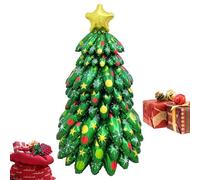 Pruojhw Christmas Balloons, Giant Aluminium Christmas Tree Balloon to Stand 130 cm, Gift Ideas for School Events and Family Gatherings - Decoration for Home and Events