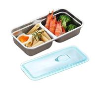 Pruojhw Divided Snack Containers - Divided Jars - Reusable with Lid for Travel, Picnic, Camping, Holidays and School