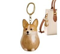 Pruojhw Dog Hair Collector Keyring, Pendant, Storage Box, Transparent Bottle, Portable Pet Hair Storage for Pet Hair, Key Chain, Dog Shape, Pet Hair