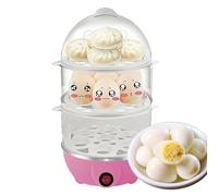 Pruojhw Electric Egg Cooker - Electric Egg Cooker 3 Levels | Steamer with Automatic Shut-Off for Cereals and Bites