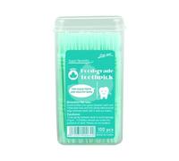 Pruojhw Flavored Teeth - Flavored Ends | 100 Pieces Edge-Shaped Interdental Cleaning for Adults Teens