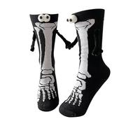 Pruojhw Halloween Skeleton Socks - Family Couple Matching Socks Halloween, Seasonal Festive Party Scary Stockings for Adults Men Children Women Couples Teenager Girls Family