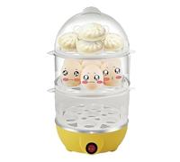 Pruojhw Hard Egg Machine | 3 Tier Hard Egg Pot | Steamer with Automatic Shut-Off for Cereals and Bites