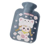 Pruojhw Hot Water Bottle for Winter, Plush Hand Warmer Water Filled with Water, 500ml Plush Winter Hot Water Bag | Large Capacity Heat Pad, Soft Portable Bed Warmer
