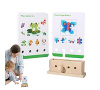 Pruojhw Matching Game - Educational Activity, Learning Cards Shapes for Association and Sorting, for Kindergarten at Home and in the Room
