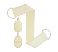 Pruojhw Natural Loofah for Women, Loofah for Bath and Sponges, Textured Extra Gentle, Reusable, Non-Slip & Washable for Shower, Bath & Body Care