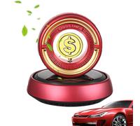 Pruojhw Solar Air Freshener Rotating Car Air Freshener Car Air Freshener Solar Powered Car Odor Eliminator Rotating Part Car Accessories Car Odor Eliminator
