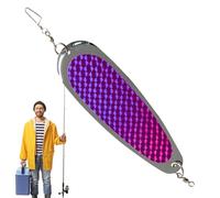 Pruojhw Spoon Bait, Realistic Spoon Bait for Catfish Fishing, Solid and Shockproof Spoon Fishing Lures, Fishing Lures, with Blood Groove for Rivers, Sea, Lake