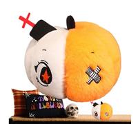 Pruojhw Stuffed Halloween Suction Cup Plush Toy Spider Pumpkin Shape Cartoon Holiday Doll, Cartoon Plush Toy for Playtime Travel Children's Room Sofa Car Bed Wall Door Window
