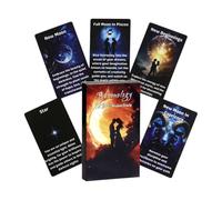 Pruojhw Tarot Cards for Beginners | Portable Spiritual Divination,Lunar Tarot Game for Beginners,for Adults Teens Meditation Emotional Exploration Love Guide Search