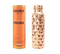 PRURA Copper Water Bottle - Leak Proof Ayurvedic Drinkware Copper Vessel for Sports, Gym, Outdoors, Yoga