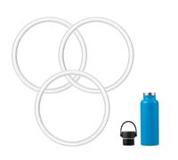 Prurex 3 Pack Silicone Replacement Seals for HydroFlask Standard Narrow Mouth Lids - 1.69 Inch Bottle Diameter, Leak-Proof Gaskets Compatible with 18/21/24/32 Oz Flasks