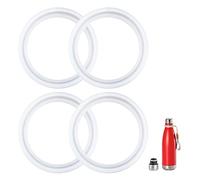 Prurex 4 Pack Replacement Silicone Sealing Rings Gaskets for 9 oz,12 oz,17 oz Vacuum Insulated Cola Shape Water Bottle